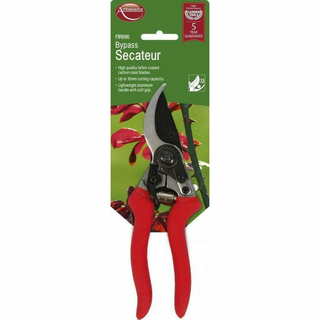 Ambassador Bypass Secateur, 15mm maximum cut.